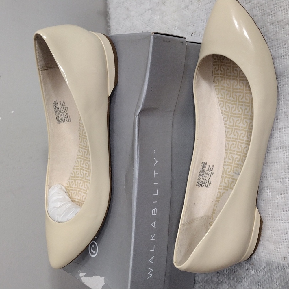 NWOT Rockport Ashika Scooped ballet flat size 10.5M  in beige - Picture 5 of 14